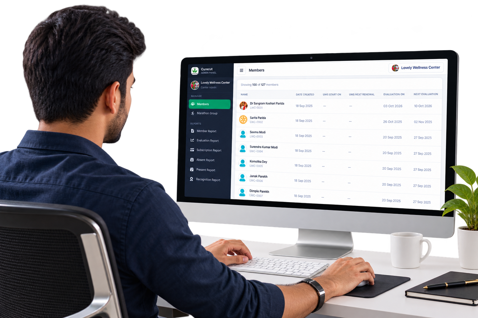 CureCut Single-Point Admin Control & Member Management